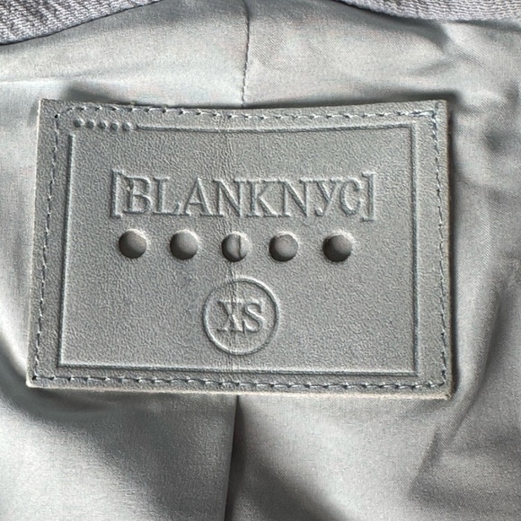 Blank NYC Mesh Detail Crepe Jacket Light Blue size XS - Picture 11 of 16